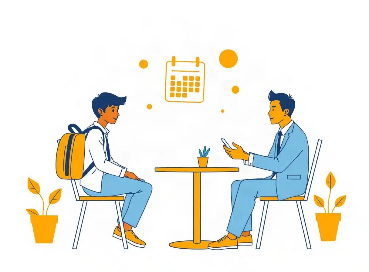 OB・OG訪問で社会人と会うイメージ