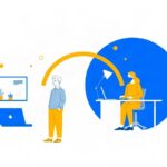 在宅勤務と出社が混ざるチームのイメージ