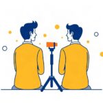 取材・インタビューを行うイメージ