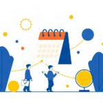 日程調整の基本的な流れを表したイメージ